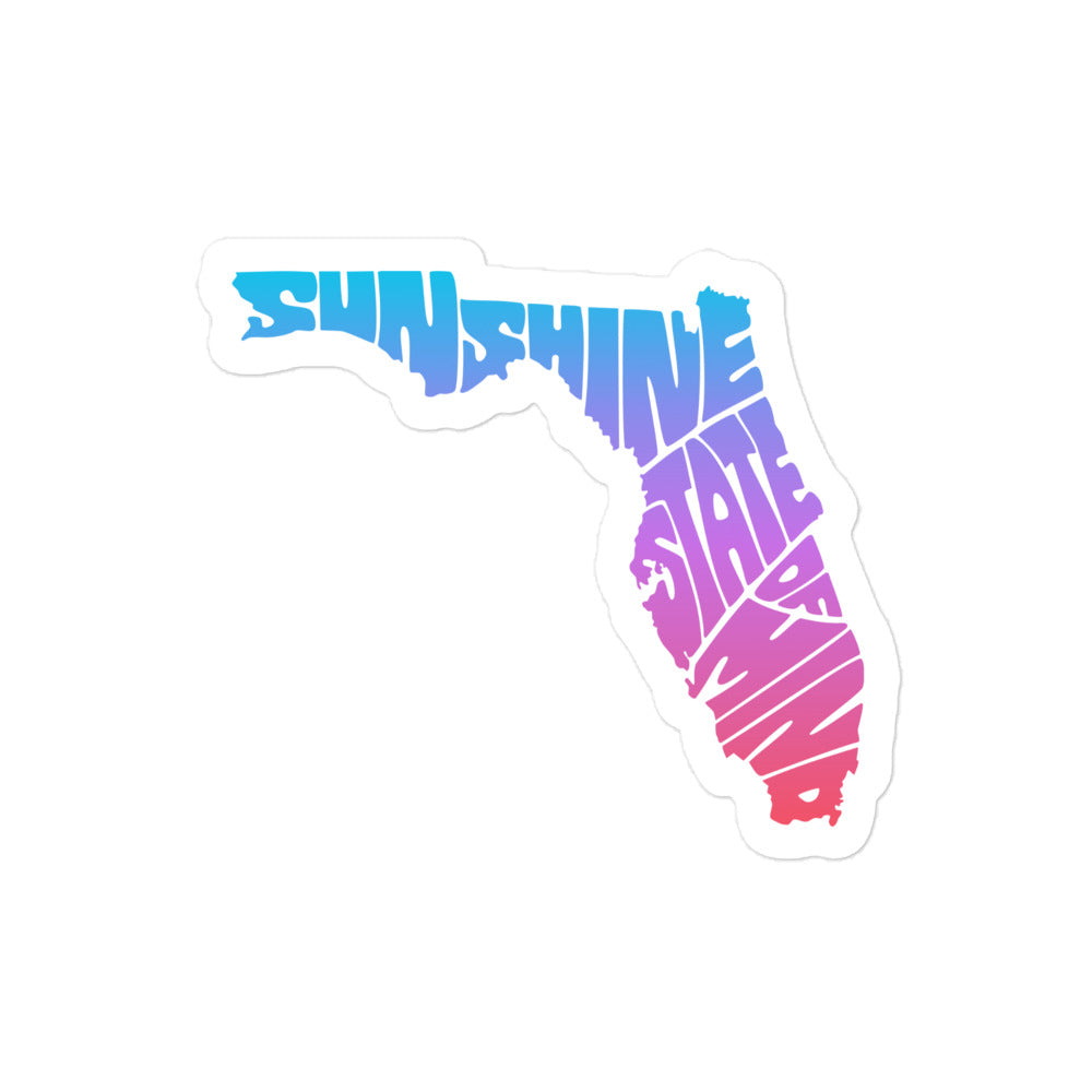 Sunshine State of Mind Fade Sticker