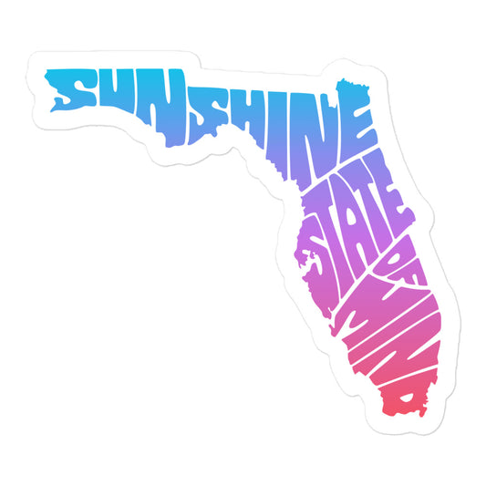 Sunshine State of Mind Fade Sticker